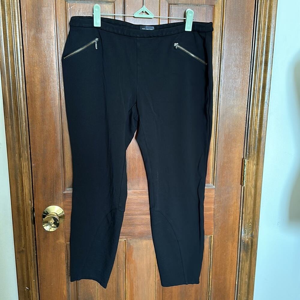 The Limited | Moto Black Stretch Pants Size L